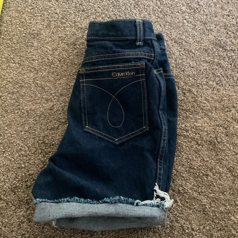 Vintage Calvin Klein Cut Off Jean Shorts 6 - Run Small